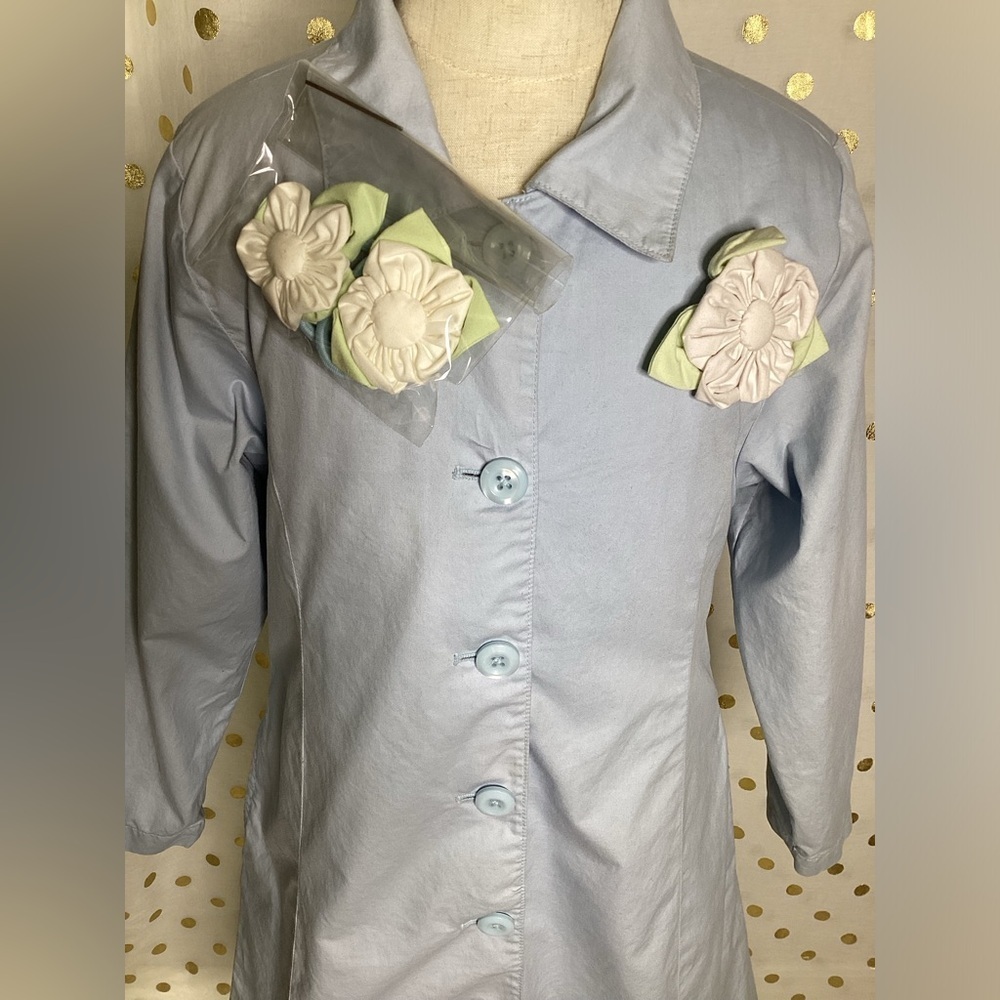 Girls GYMBOREE Long Baby Blue Dress Jacket sz XX-Large 7 yrs